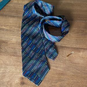 Festival Styling Tie Simon Chang Silk Multicolour Belt Scarf Edgy Street Pride